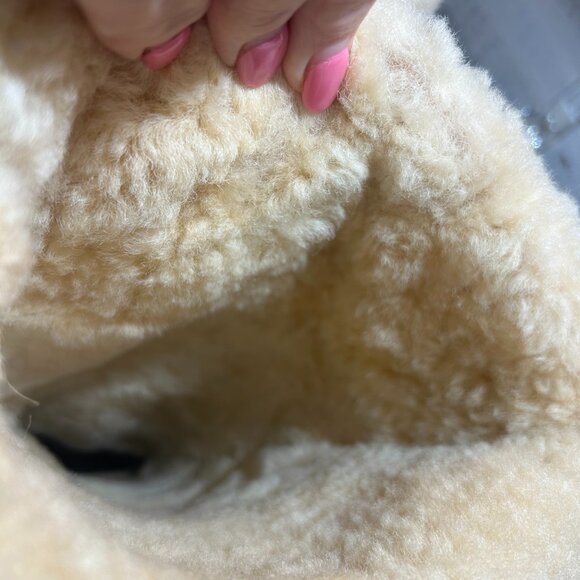 MICHAEL KORS Shearling Clog Over the Knee Boots in Chestnut Size 10 $350 MSRP - Picture 6 of 11